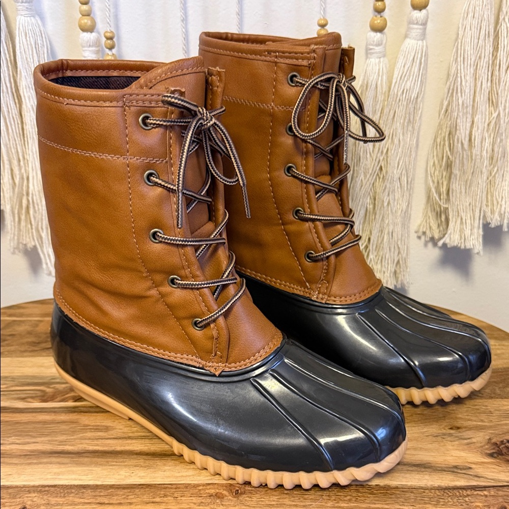 Sporto Brown and Black Winter Boots - Picture 5 of 7